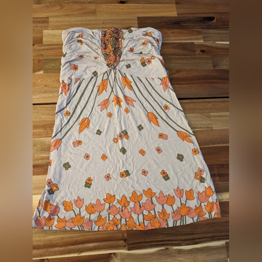 Free People floral tube top